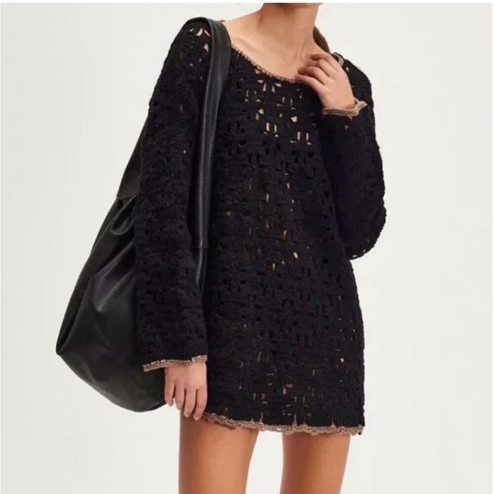Free People Rue Crochet Tunic
